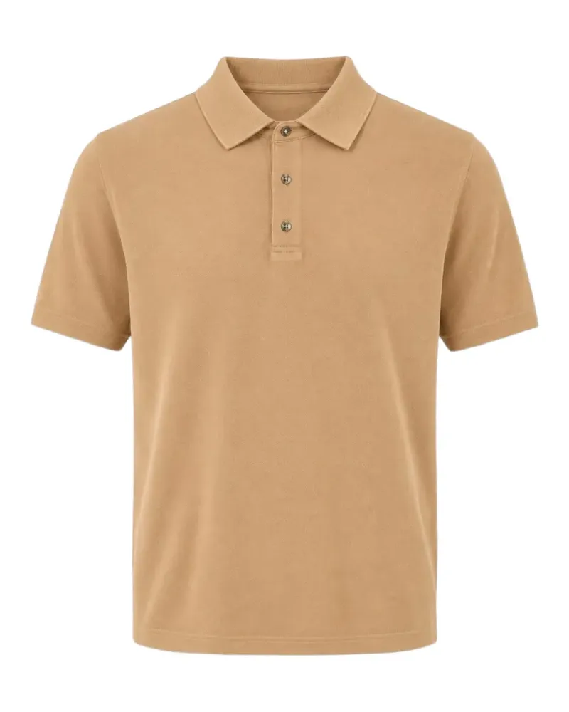Diktat short-sleeve polo shirt - Nude Nude