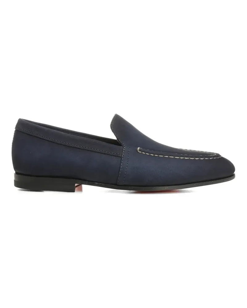 Santoni Malibu Loafer aus Wildleder - Blau Blau