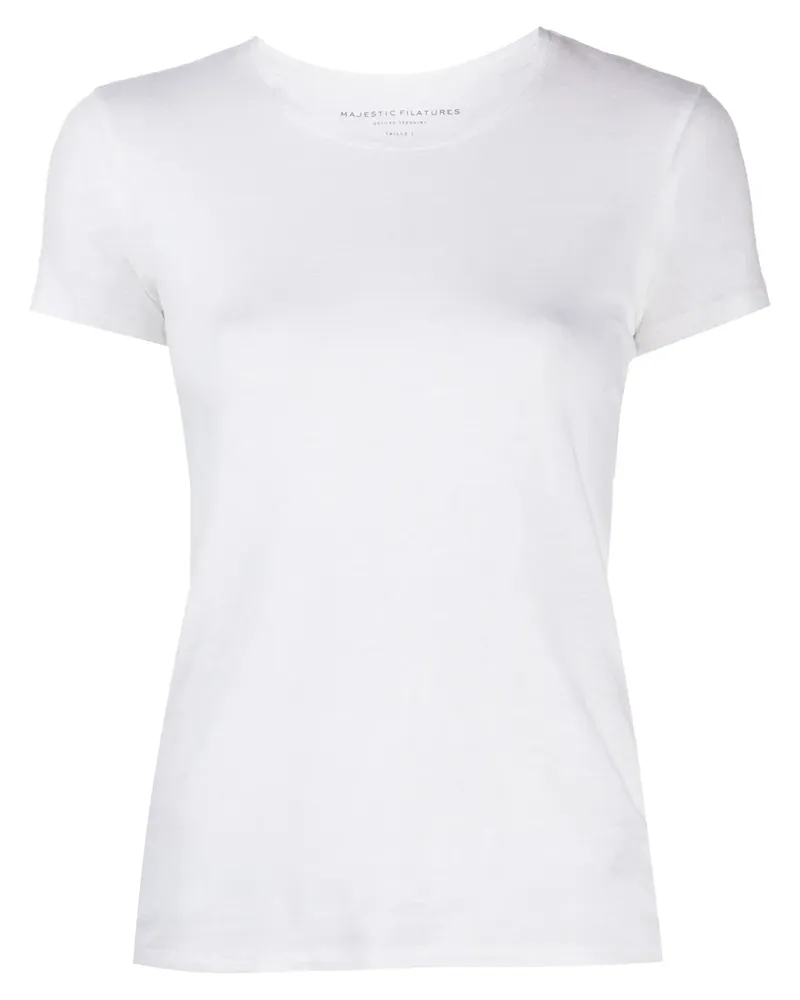 Majestic Klassisches T-Shirt - Weiß Weiß