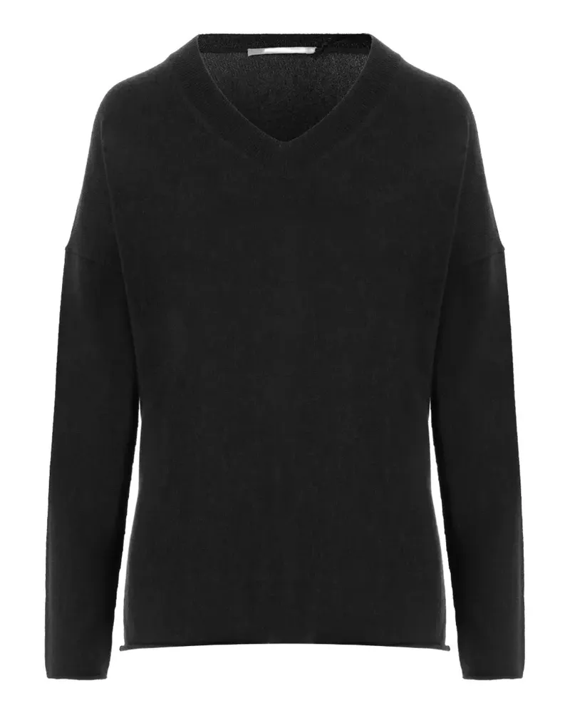 ALLUDE Pullover mit V-Ausschnitt - Schwarz Schwarz