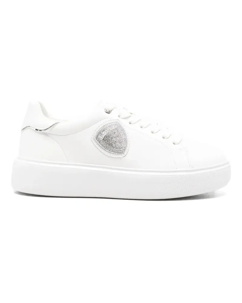 Blauer Venus 01 logo-patch platform sneakers - Weiß Weiß