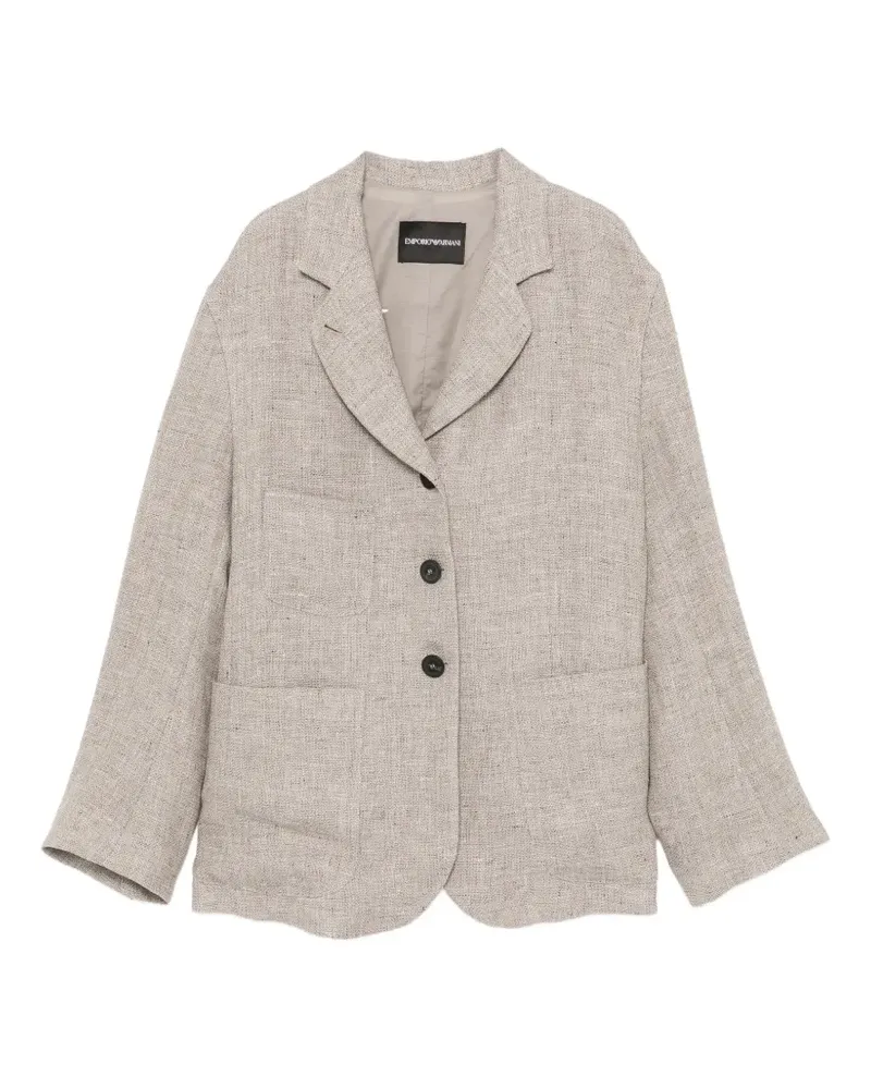 Emporio Armani Natte Jacke - Grau Grau