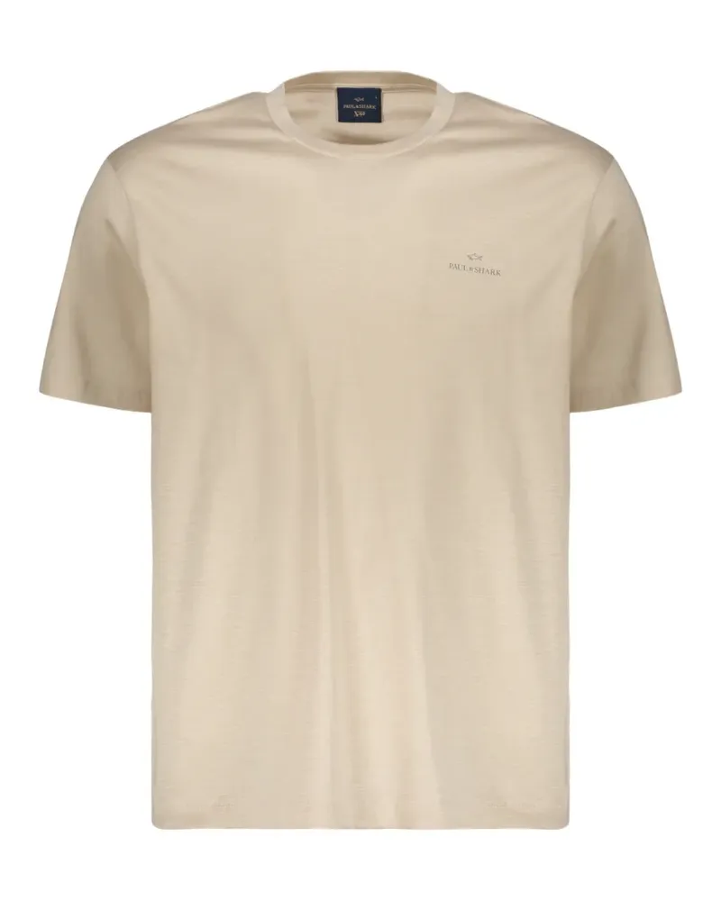 Paul & Shark T-Shirt mit Logo-Print - Nude Nude
