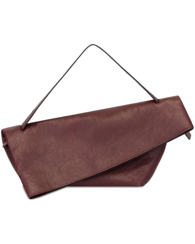 Alberta Ferretti Asymmetrische Clutch mit Klappe - Rot Rot