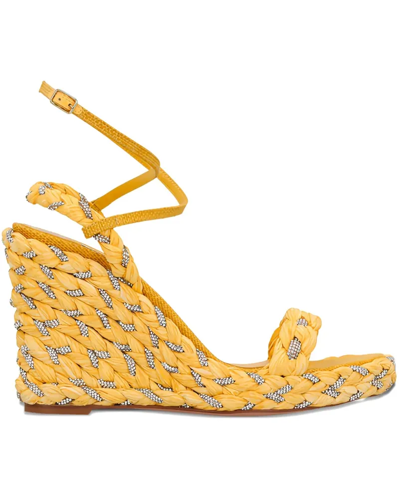Aquazzura woven wedge sandals - Gelb Gelb