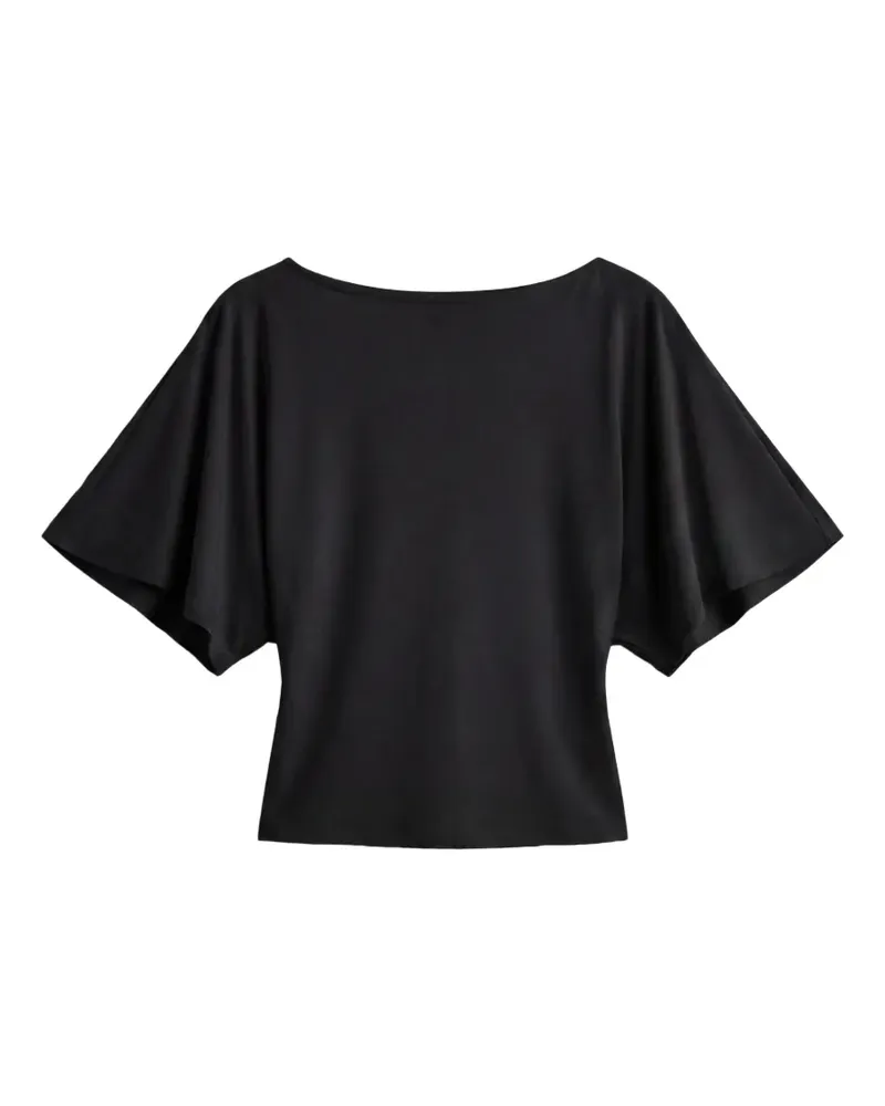 Reformation Avery tie-fastening top - Schwarz Schwarz