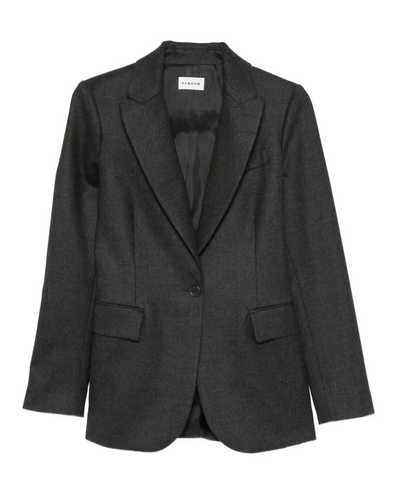 P.A.R.O.S.H. P.A.R.O H. Ludy single-breasted notched-lapels blazer - Grau Grau
