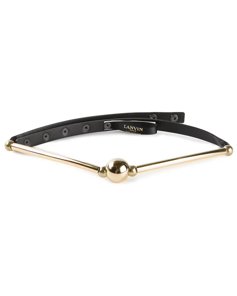 Lanvin leather belt - Metallic Metallic