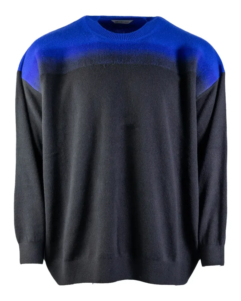 Balenciaga Pullover mit Farbverlauf-Optik - Schwarz Schwarz