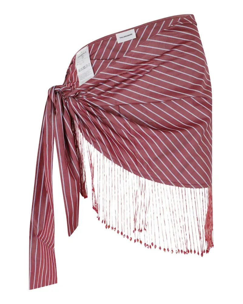ANDAMANE striped fringed skirt - Violett Violett