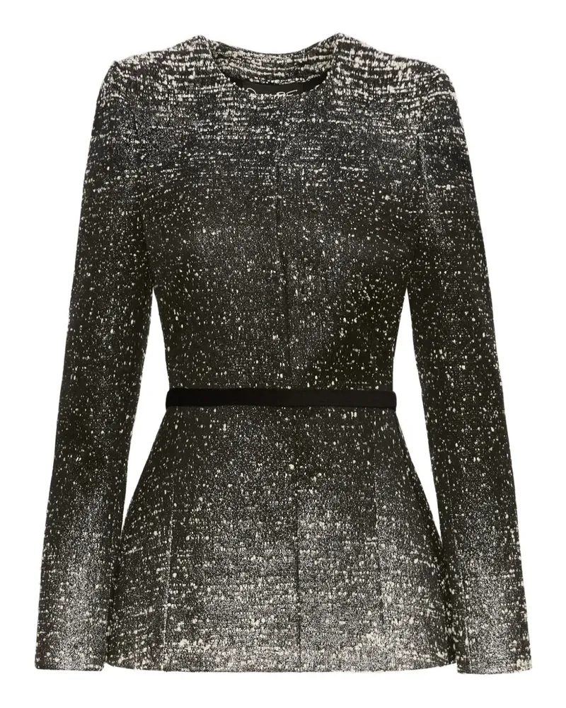 Oscar de la Renta Bouclé-Jacke mit Farbverlauf - Schwarz Schwarz