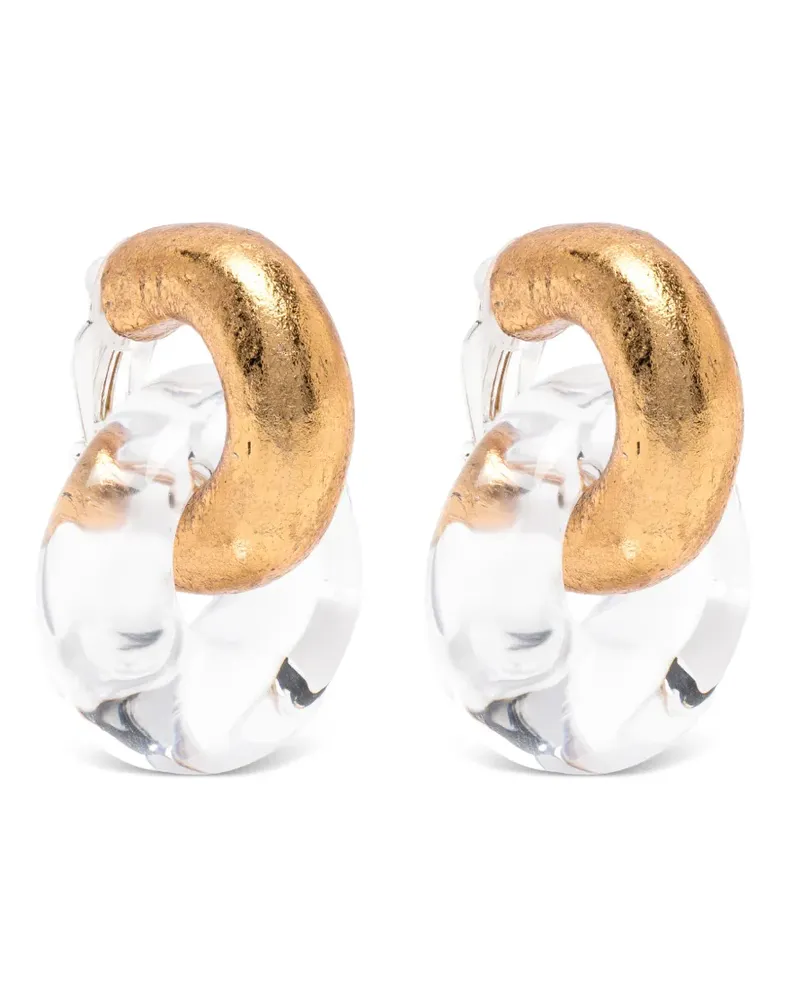 Monies interlocking-hoop earrings - Silber Silber