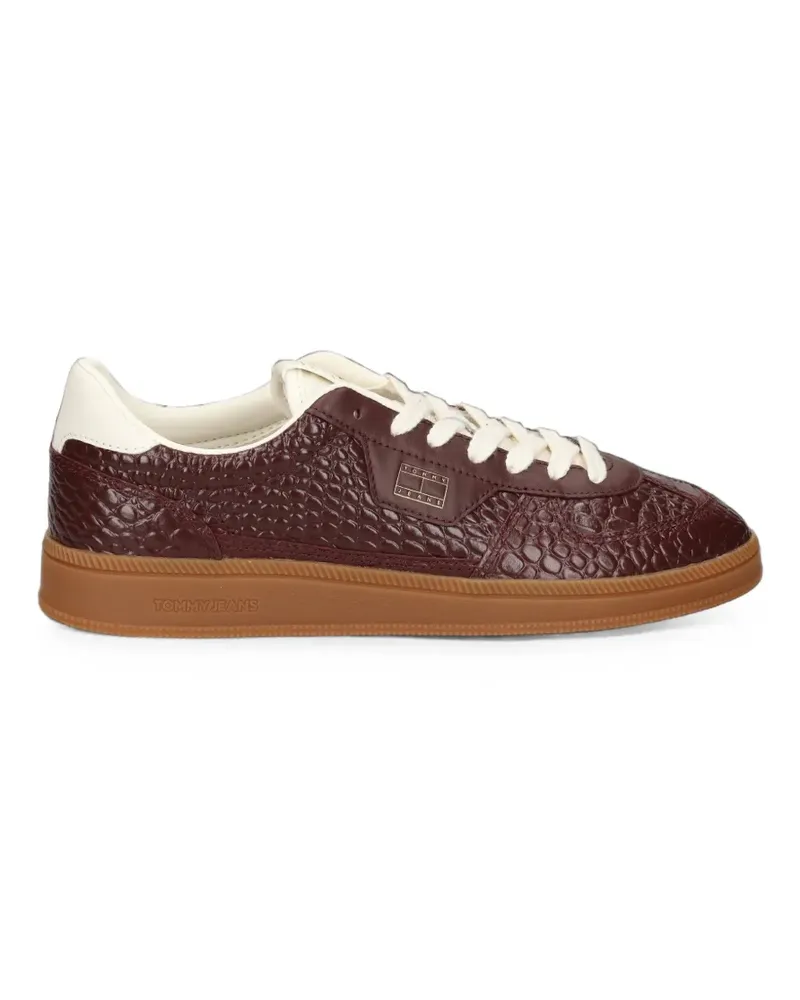 Tommy Hilfiger Sneakers mit Kroko-Optik - Rot Rot