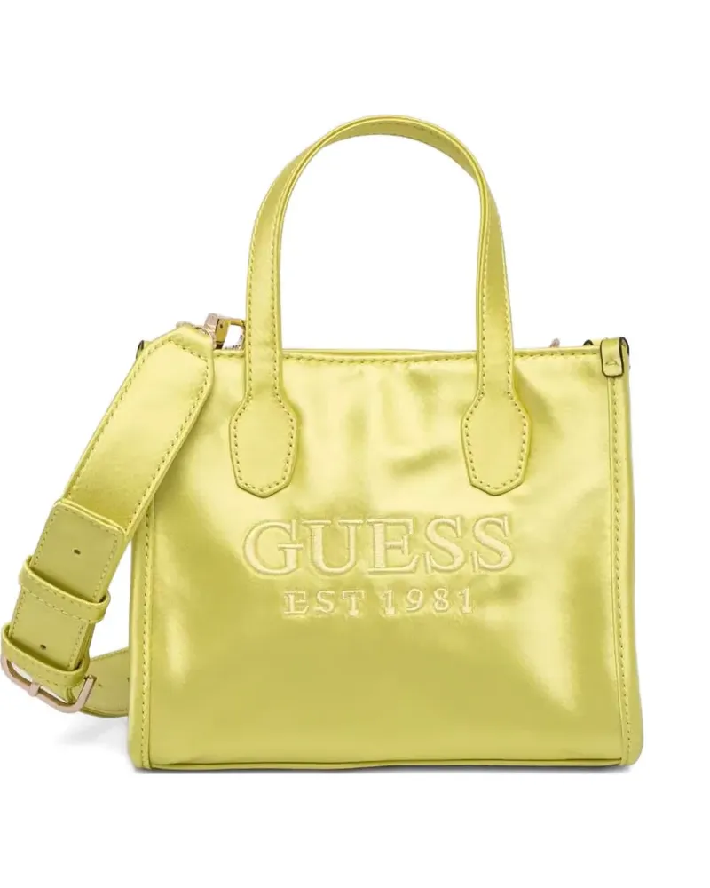 Guess MiniTote Bag mit Logo-Prägung - Grün Grün