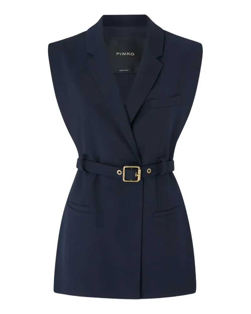 Pinko vest with open sides and belt - Blau Blau
