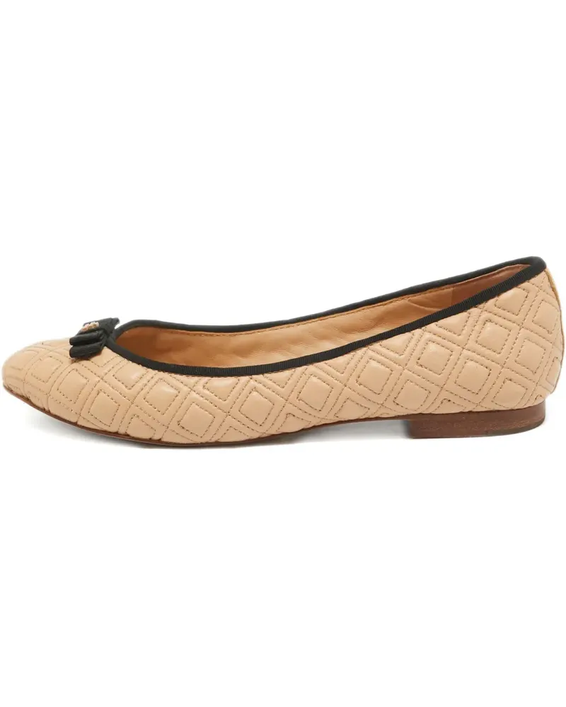 Tory Burch Pre-owned Marion Ballerinas - Nude Nude