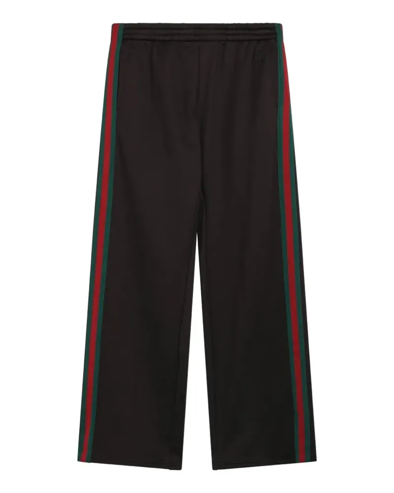 Gucci Hose aus Baumwolljersey mit Web - Braun Braun