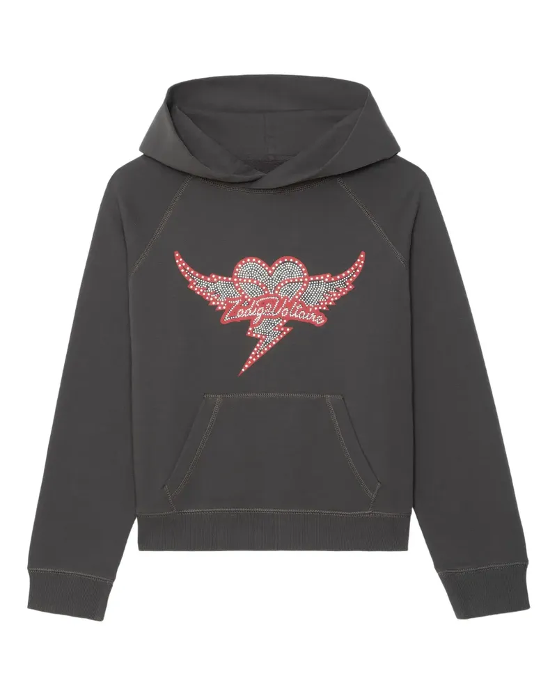 Zadig & Voltaire Georgy heart wings hoodie - Grau Grau