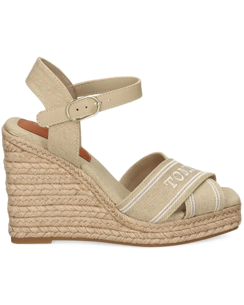 Tommy Hilfiger Espadrilles mit Logo-Riemen 100mm - Nude Nude