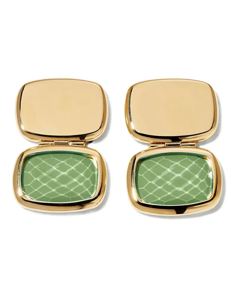 IVI Collection geometric-drops earrings - Gold Gold