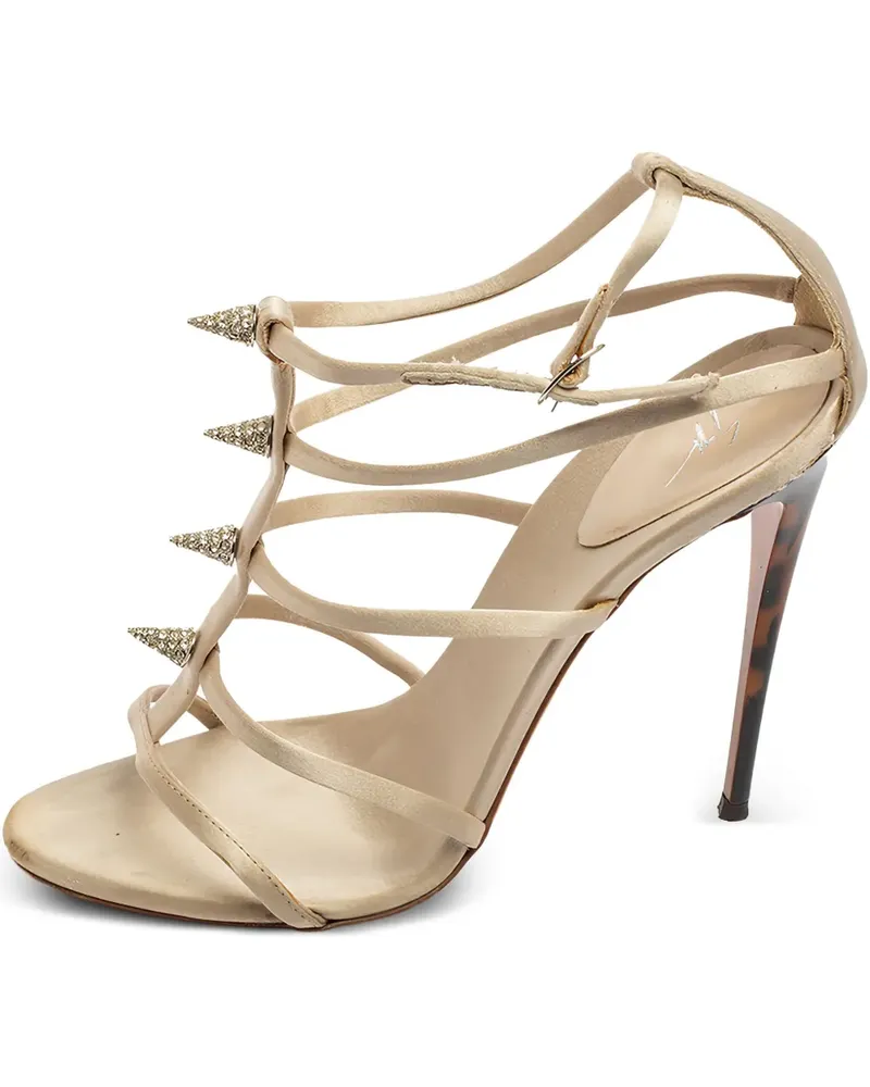 Gianvito Rossi Pre-owned Riemensandalen mit Nieten 115mm - Nude Nude