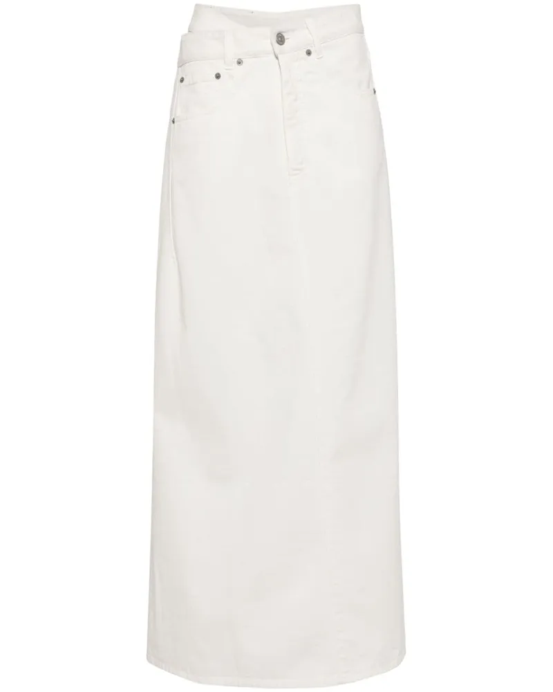 Maison Margiela Jeansrock aus Baumwolle - Weiß Weiß