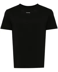 Calvin Klein T-Shirt mit Logo-Print Schwarz