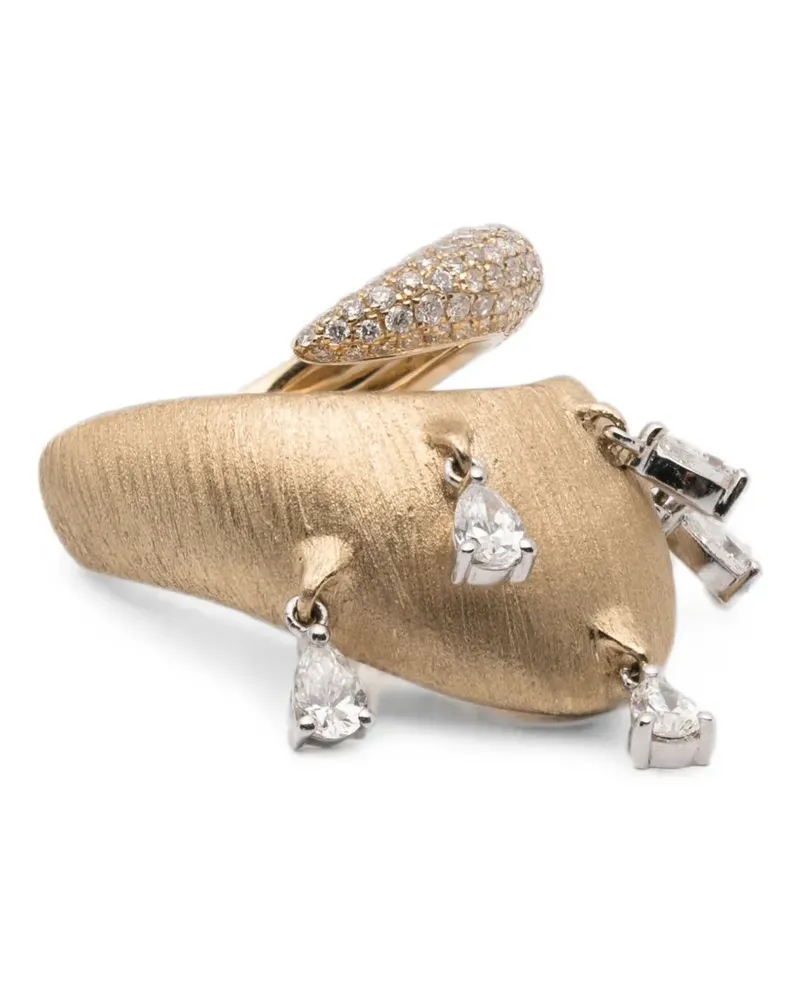 Rainbow K diamond ring - Gold Gold