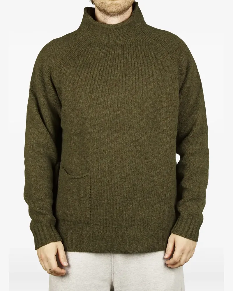 Roberto Collina ribbed-knit high-neck sweater - Grün Grün