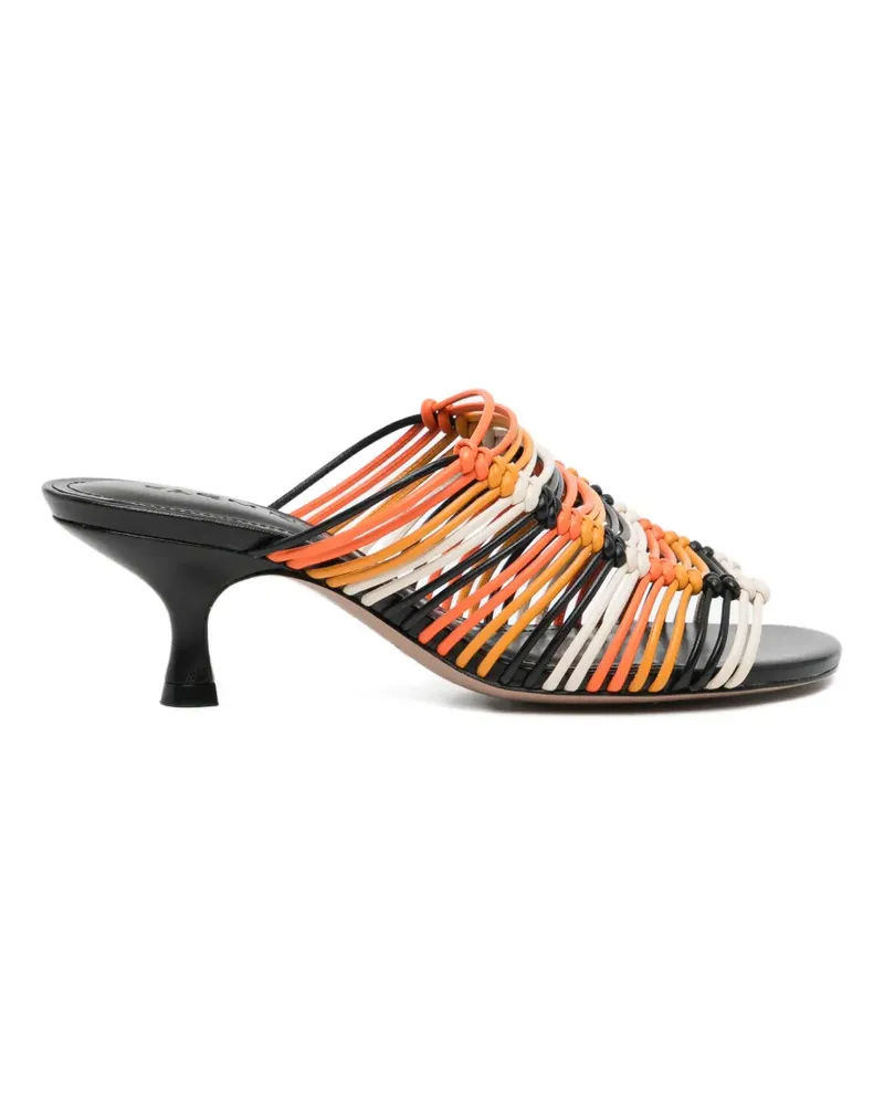 FARM Rio Makramee-Sandalen 30mm - Schwarz Schwarz