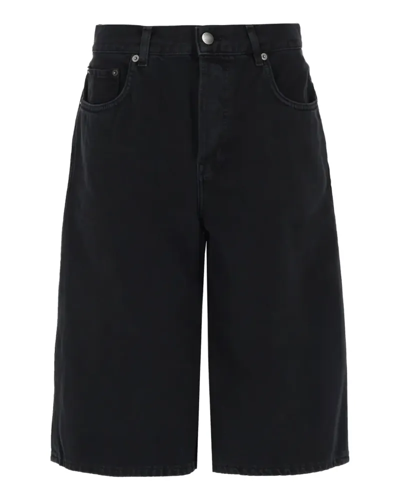 Haikure New Becky wide-leg denim shorts - Schwarz Schwarz