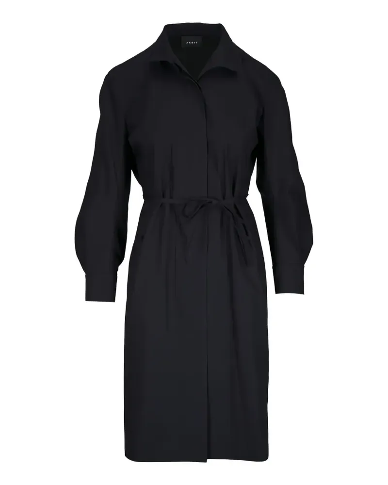 Akris belted cotton-gabardine dress - Schwarz Schwarz