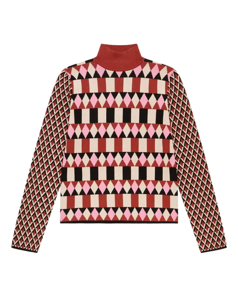 Maliparmi Pullover mit Jacquard-Strick - Rot Rot