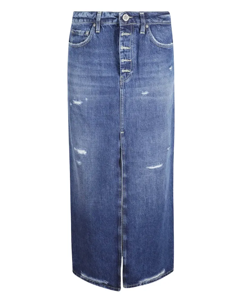 Dondup distressed denim skirt - Blau Blau