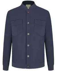 Shanghai Tang Hemdjacke mit Knopfleiste Blau