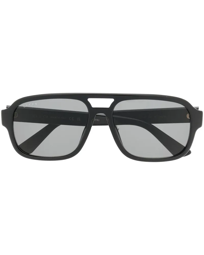Gucci Getönte Pilotenbrille - Schwarz Schwarz