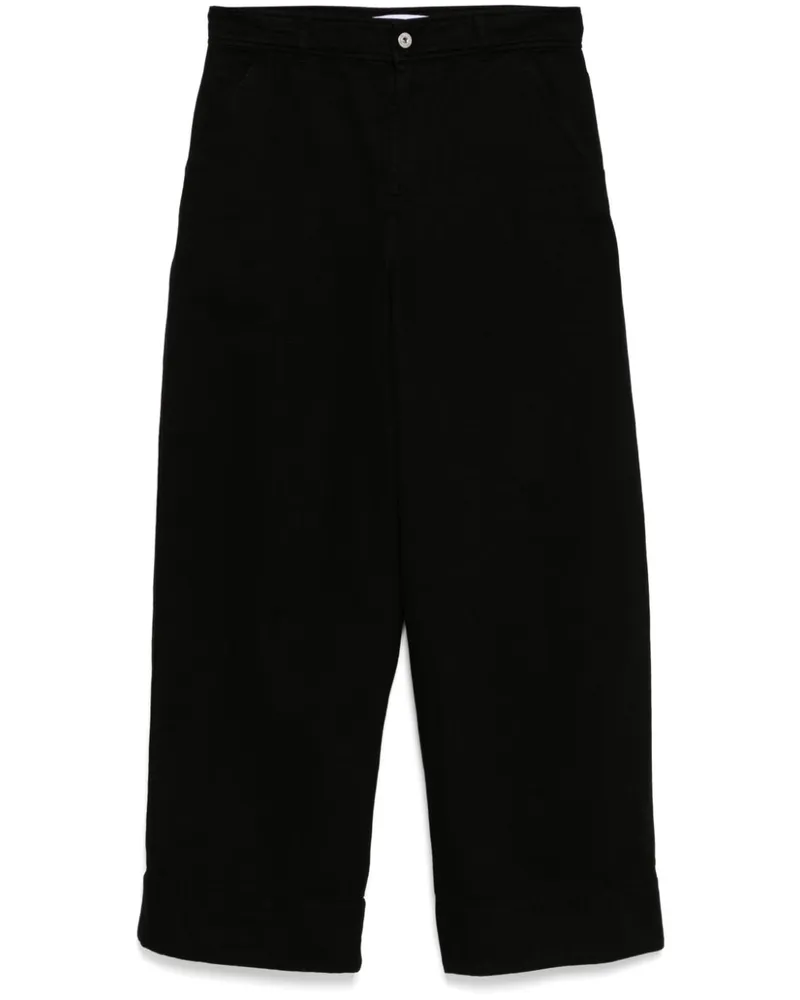 J.W.Anderson Weite High-Waist-Hose - Schwarz Schwarz