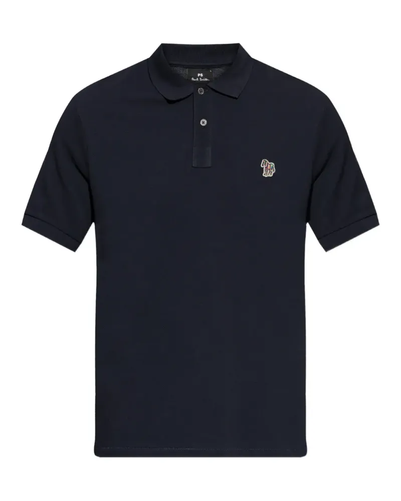 Paul Smith Poloshirt mit Zebra-Patch - Blau Blau