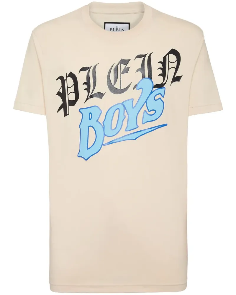 Philipp Plein T-Shirt mit Slogan-Print - Nude Nude