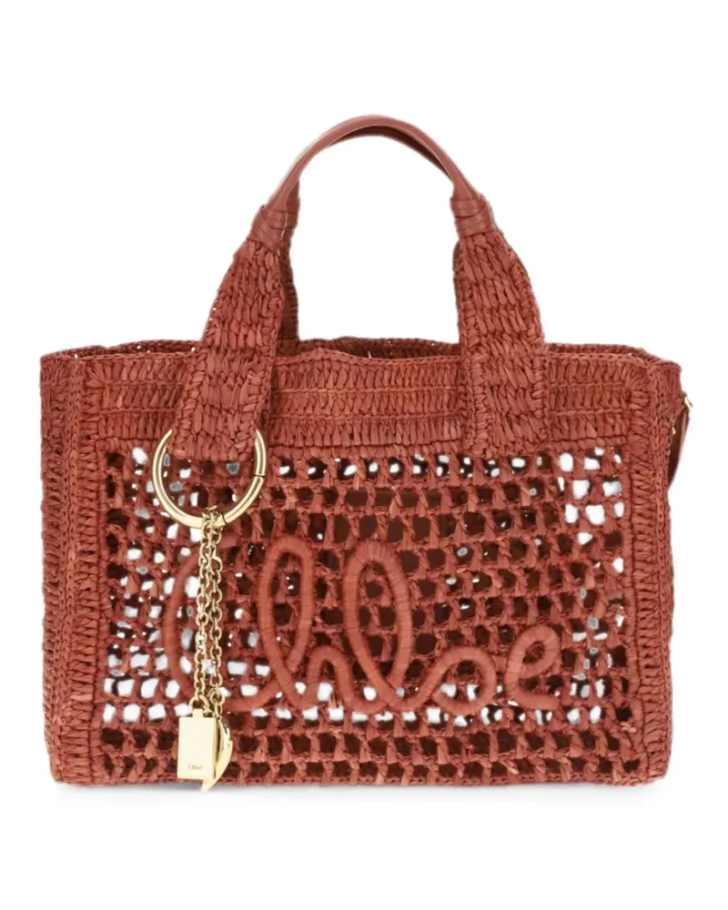 Chloé small Summer Banana east-west tote bag - Braun Braun