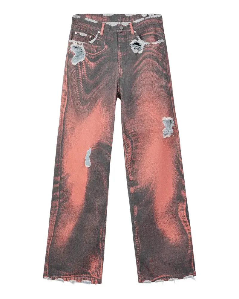 Camper Jeans in Distressed-Optik - Rot Rot