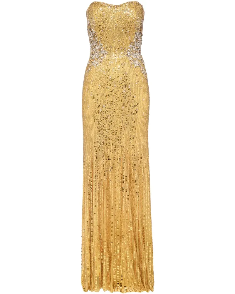 Jenny Packham Topaz Kleid - Gelb Gelb