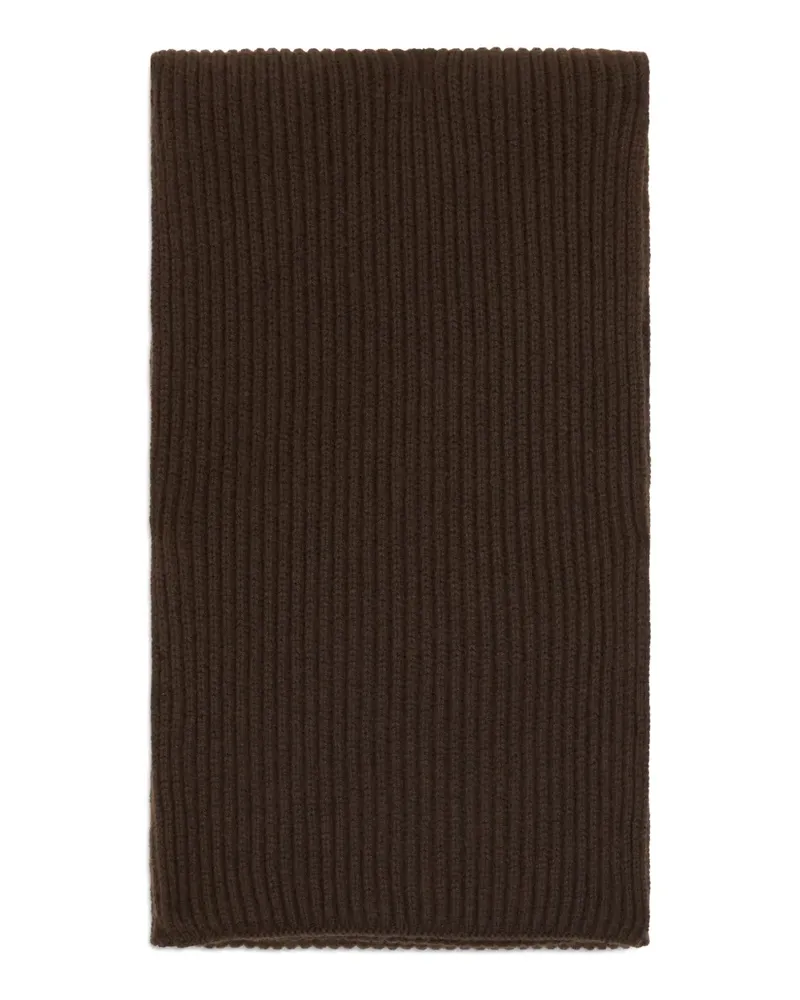 Malo ribbed scarf - Braun Braun