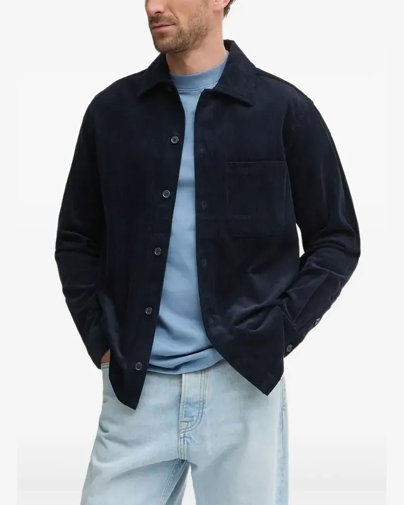Samsøe & Samsøe Hemdjacke aus Cord - Blau Blau
