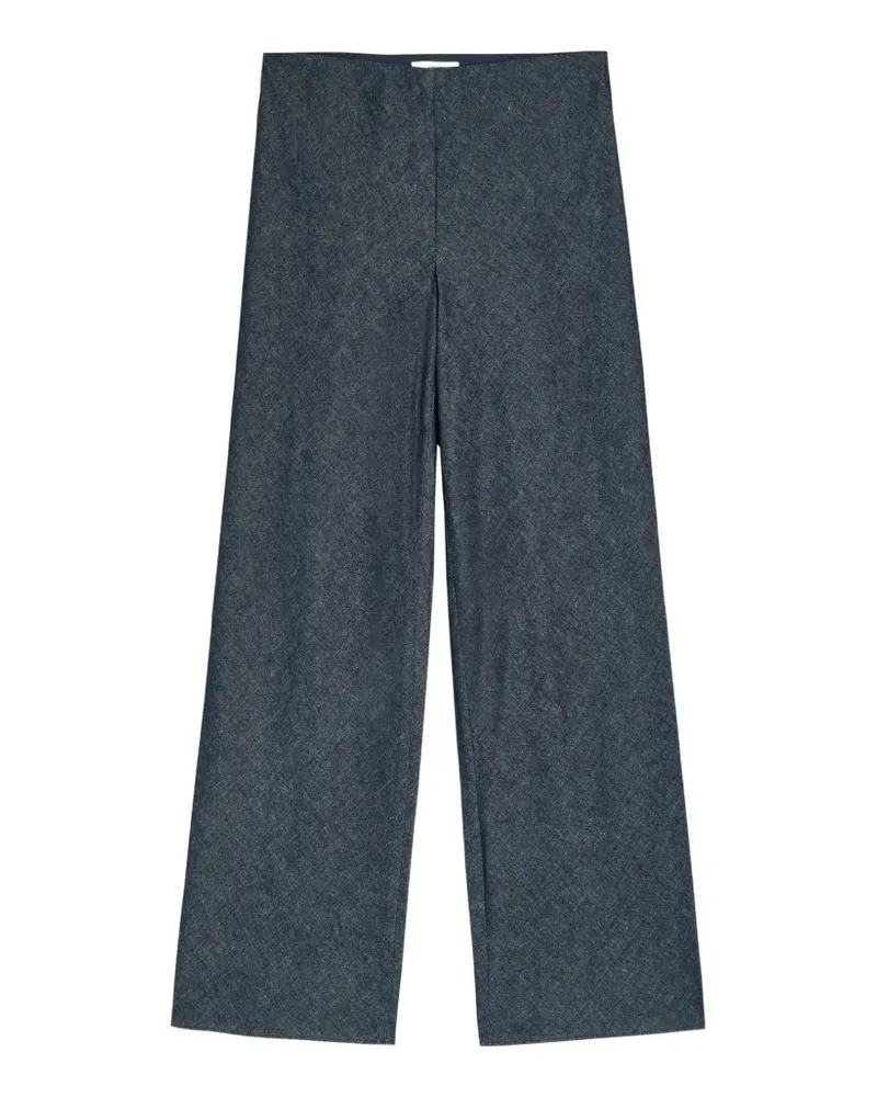 Vince High-Waist-Hose mit weitem Bein - Blau Blau