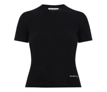 T-Shirt mit rundem Ausschnitt - Schwarz