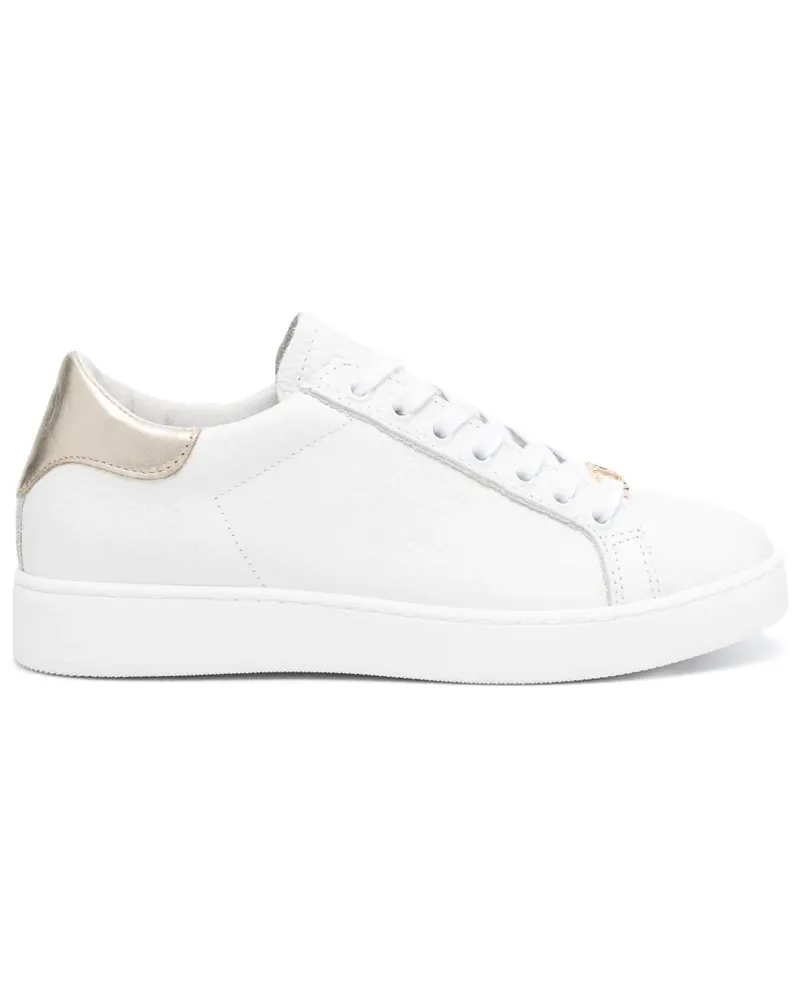 Twin-Set Sneakers mit Logo-Schild - Weiß Weiß