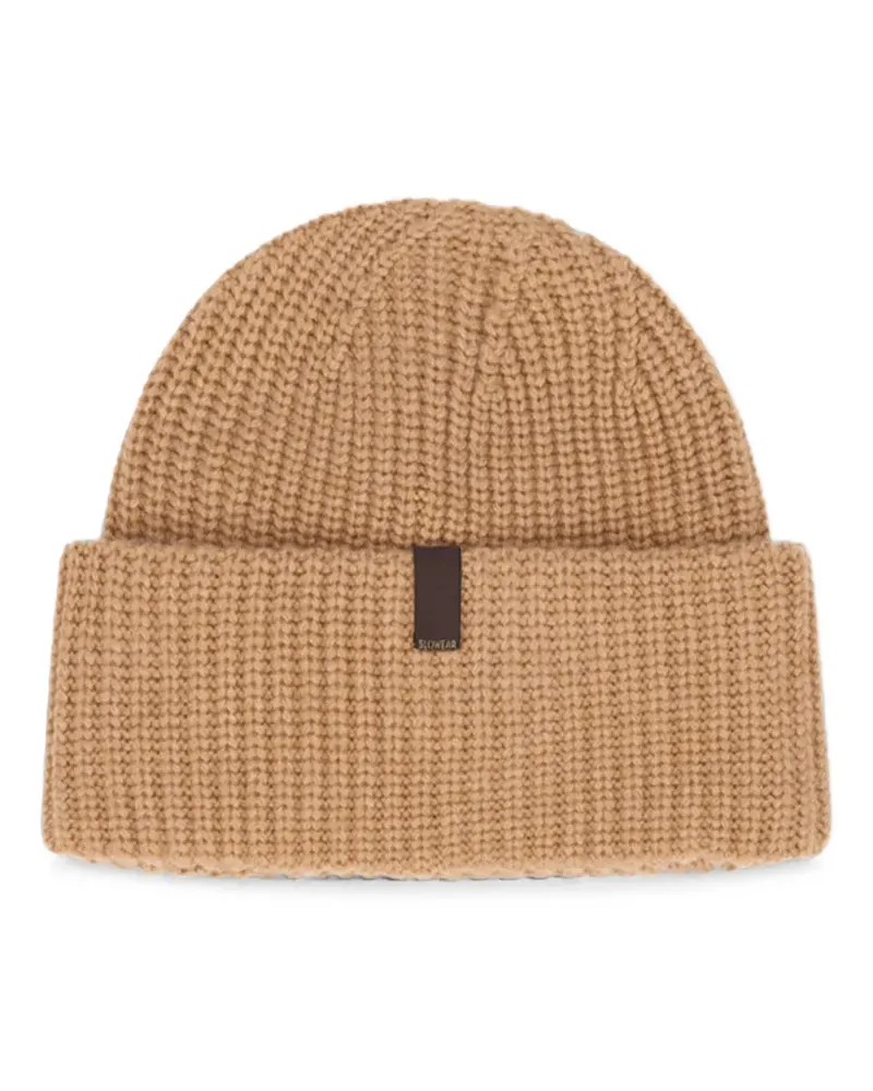 Slowear ribbed-knit beanie hat - Braun Braun