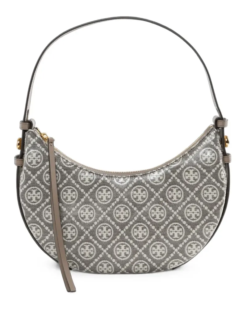 Tory Burch Romy T Schultertasche mit Monogramm - Grau Grau