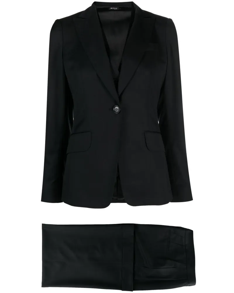 Kiton Einreihige Weste - Schwarz Schwarz